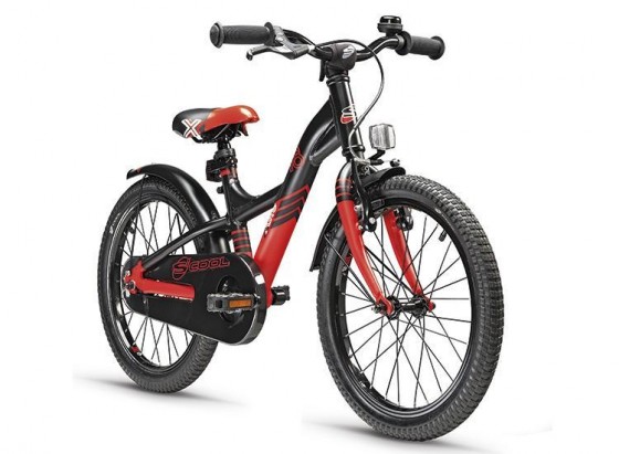 SCOOL велосипед для мальчика XXlite 18" alu 1sp черный/красный