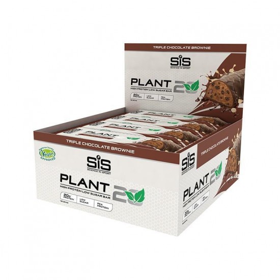 Батончик протеиновый SiS Plant 20 на растительной основе брауни 64 г