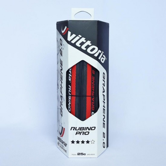 Покрышка VITTORIA Road Rubino Pro IV 700x25c Fold Black-Red-Black G2.0