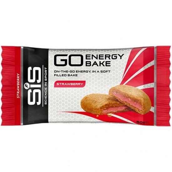 Печенье с начинкой SiS GO Energy Bake 12x50g Strawbery