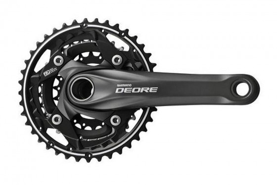 Шатуны SHIMANO Deore FC-M610 интегр ось, 175мм 42x32x24, сер/черн