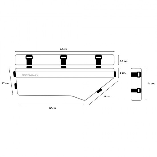 Сумка в раму GEOSMINA Medium Frame Bag 3.5 Liters 44 / 32x5.5x13cm 140g