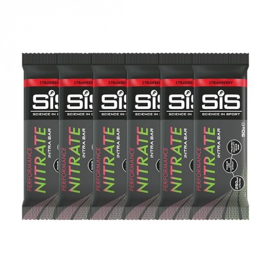 Батончик SiS Performance Nitrate Bar 6x50g Strawberry