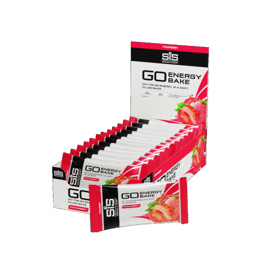 Печенье с начинкой SIS Go Energy Bake 12x50g Strawberry