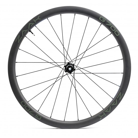 Колеса ZAAK Gravel Disc HG11/12s 12-100/12-142 Carbon 38mm Dark Clincher/Tubeless