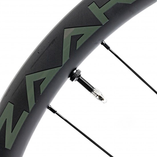 Колеса ZAAK Gravel Disc HG11/12s 12-100/12-142 Carbon 38mm Dark Clincher/Tubeless