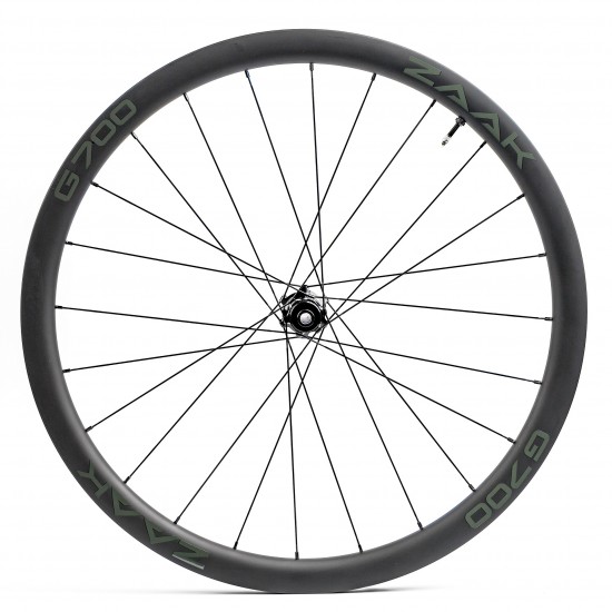 Колеса ZAAK Gravel Disc HG11/12s 12-100/12-142 Carbon 38mm Dark Clincher/Tubeless