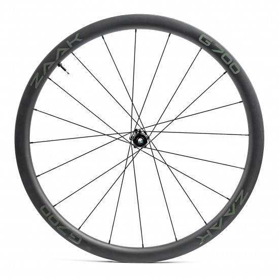 Колеса ZAAK Gravel Disc HG11/12s 12-100/12-142 Carbon 38mm Dark Clincher/Tubeless