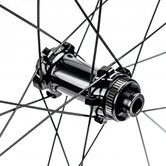 Колеса ZAAK Gravel Disc HG11/12s 12-100/12-142 Carbon 38mm Dark Clincher/Tubeless