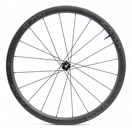 Колеса ZAAK Gravel Disc HG11/12s 12-100/12-142 Carbon 38mm Dark Clincher/Tubeless