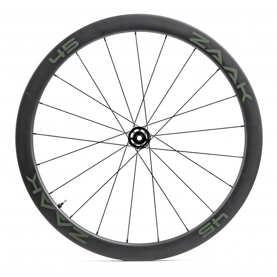 Колеса ZAAK Road Disc HG11/12s Carbon 45mm Dark Clincher/Tubeless