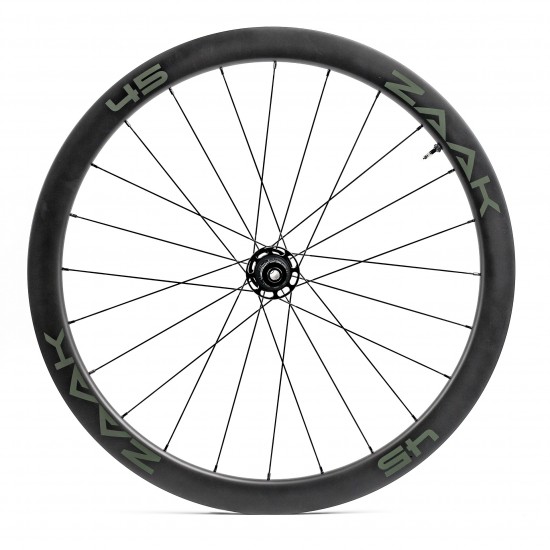 Колеса ZAAK Road Disc HG11/12s Carbon 45mm Dark Clincher/Tubeless