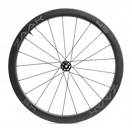 Колеса ZAAK Road Disc HG11/12s Carbon 45mm Dark Clincher/Tubeless