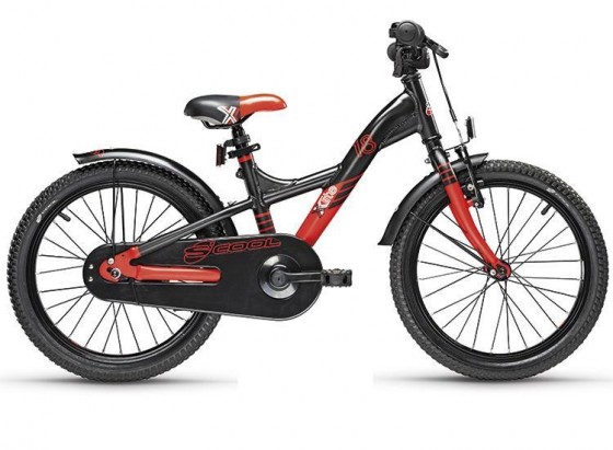 SCOOL велосипед для мальчика XXlite 18" alu 1sp черный/красный