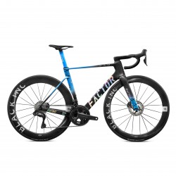 Велосипед Factor Road Ostro Vam 2.0 Ultegra 172.5/Bar 40x90/Bi 48/58 black Icon Blue 56 см