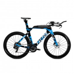 Велосипед Factor Triathlon Slick Sram Force 170/Bi 45CD Nebula Blue 54 см